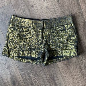 Black and gold shorts